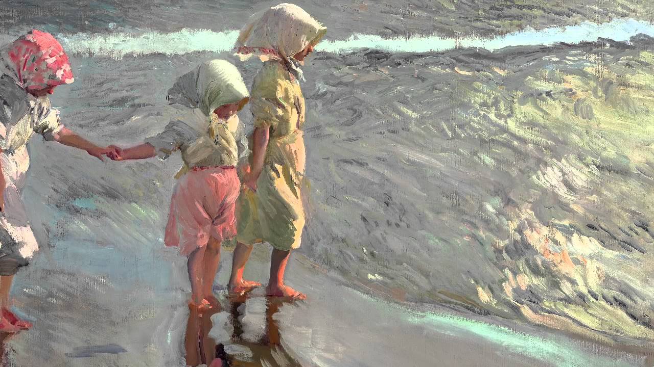 Sorolla Las tres hermanas en la playa
