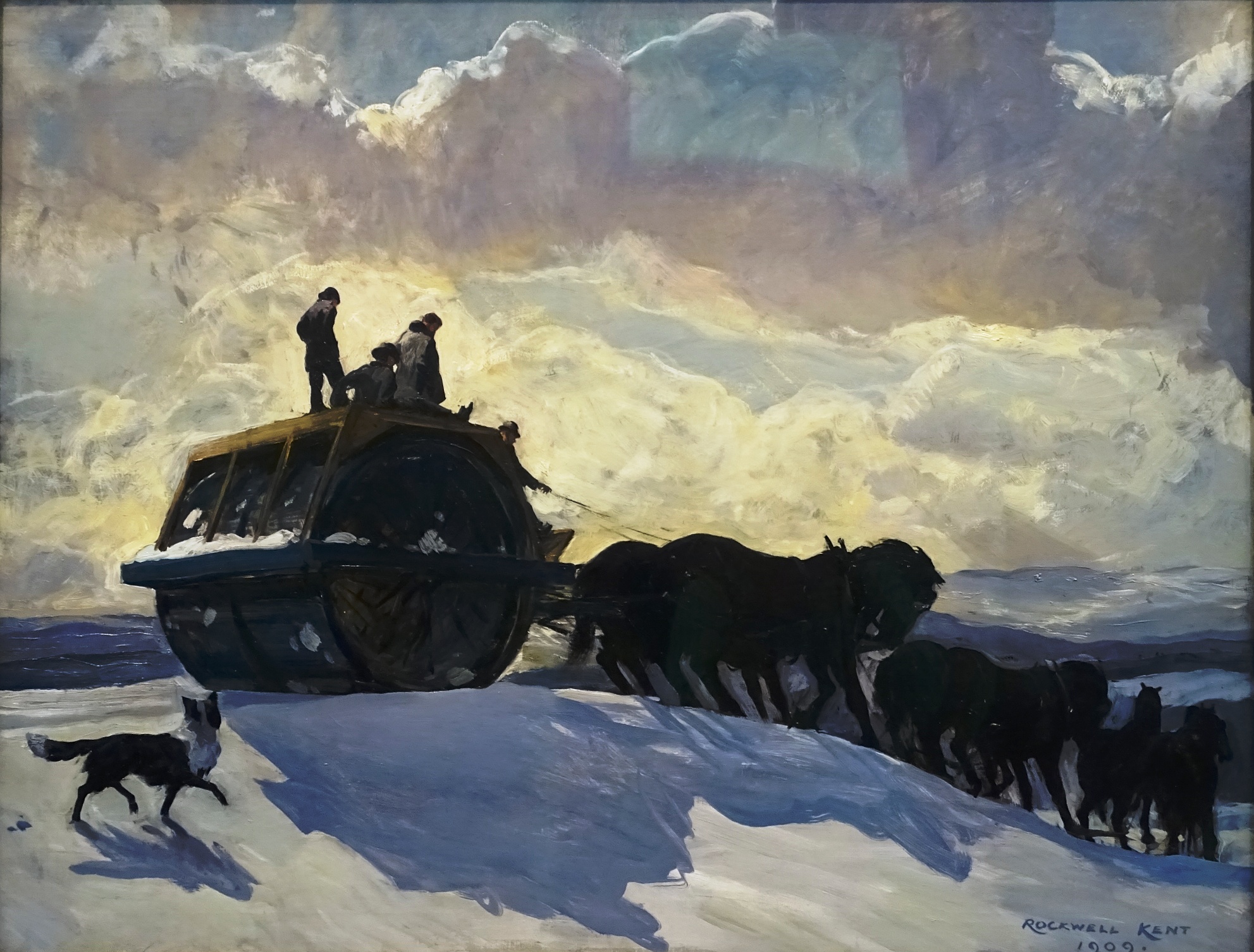 rockwell kent straßenwalze