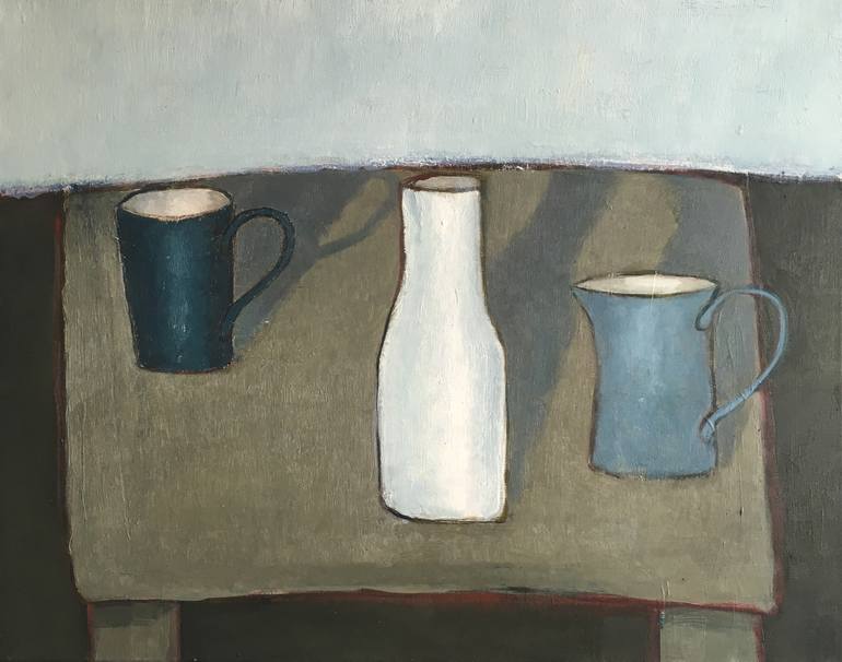 still life with green table