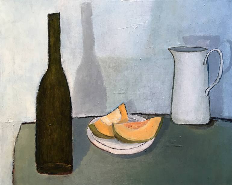 still life with melon