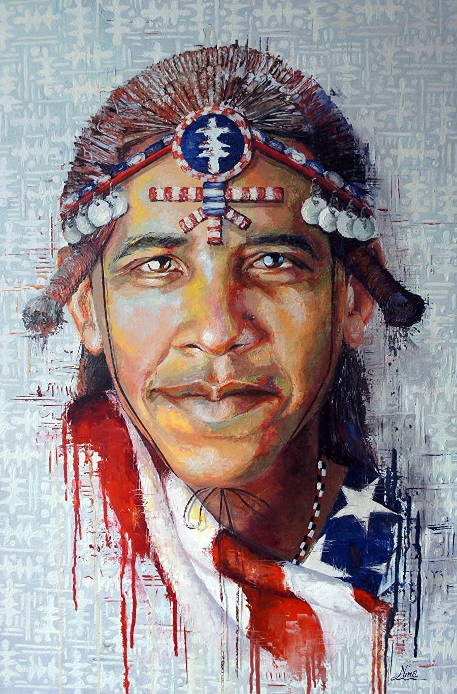 Obama Maasai Nina Fabunmi