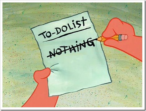 nothing in to-do list